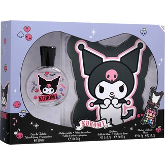 KUROMI estuche Kuromi con eau de toilette 50 ml + paleta de sombras + brillo de labios y colorete