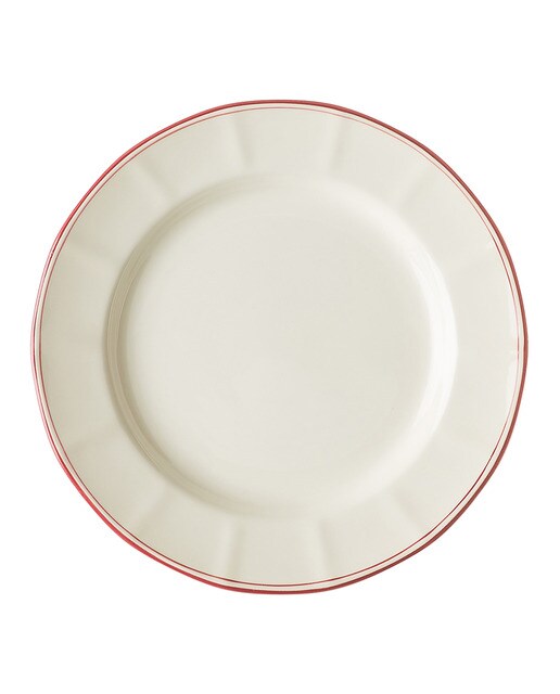 Plato llano Ochavado Basic Rosa La Cartuja de Sevilla