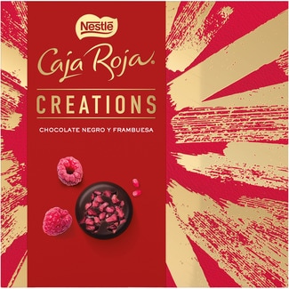 NESTLE Creations bombones de chocolate negro y frambuesa estuche 109 g