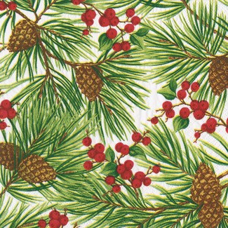 CASPARI Christmas Holly napkins 33x33 cm packet 12 units