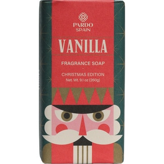 PARDO jabón de tocador vintage aroma vainilla Christmas Edition pastilla 260 g