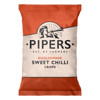 100 Pipers Batatas Fritas Sweet Chili embalagem 150 g