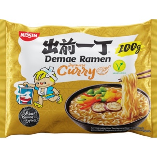 Nissin Noodles Damae Ramen Caril Japones embalagem 100 g