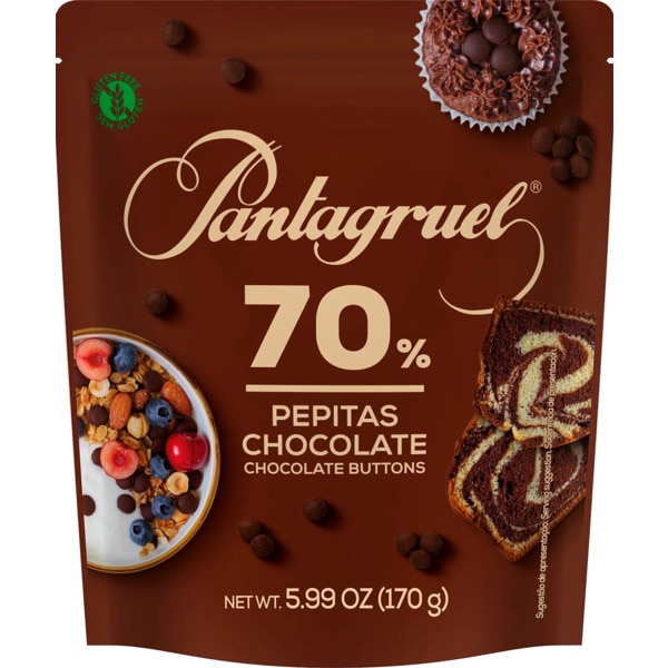 Chocolate de Culinária em Pepitas 70%Cacau embalagem 170 g