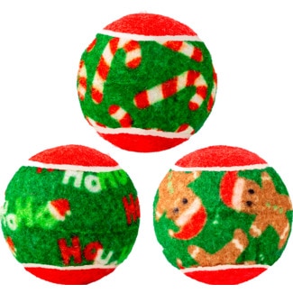 Kong Brinquedo para Cão Bolas de Natal Pack 3 unidades 1 embalagem