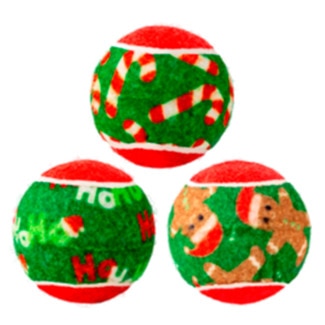 Kong Brinquedo para Cão Bolas de Natal Pack 3 unidades 1 embalagem
