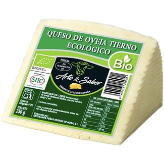 ARTE Y SABOR queso de oveja tierno ecológico cuña 250 g