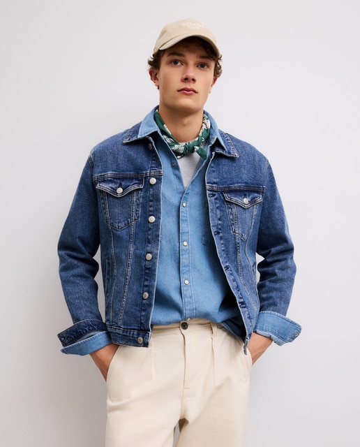 Green Coast - Cazadora denim de hombre.
