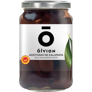 OLVION aceitunas DOP de Kalamata Topf 370 g netto Abtropfgewicht