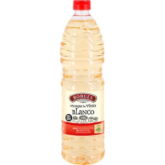 BORGES vinagre de vino blanco botella 1 l