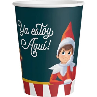 OH YEAH! PARTY vaso cartón Navidad The Elf on the Shelf 270 cc paquete 6 unidades