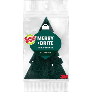 SCOTCH BRITE estropajo Arbol de Navidad con esponja envase 1 unidad