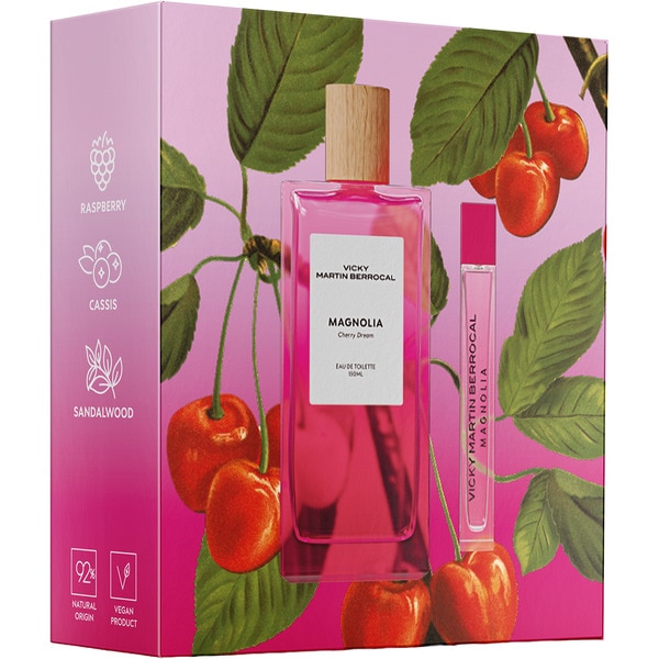 Magnolia gift pack with eau de toilette for women flask 150 ml + 20ml atomiser