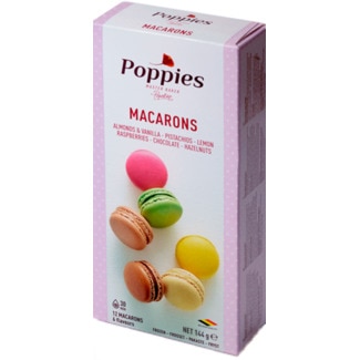 Poppies Macarrons embalagem 144 g