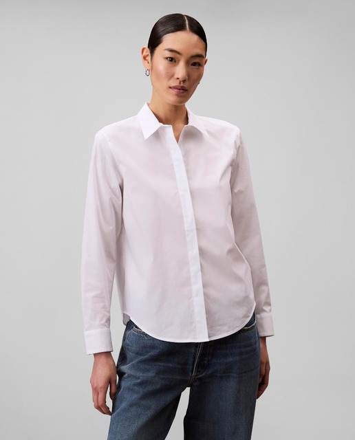 Calvin Klein - Camisa popelín de mujer.