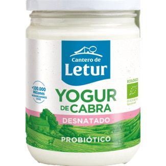 Cantero de Letur Iogurte Natural de Cabra Desnatado 0% Meio Gordo Biológico frasco 420 g