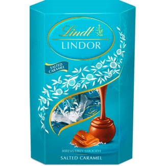 Lindt Bombons Lindor Caramelo Salgado embalagem 337 g