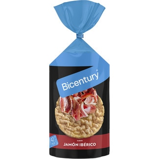 BICENTURY tortitas de maíz con sabor a jamón ibérico por Jordi Cruz bolsa 123,5 g