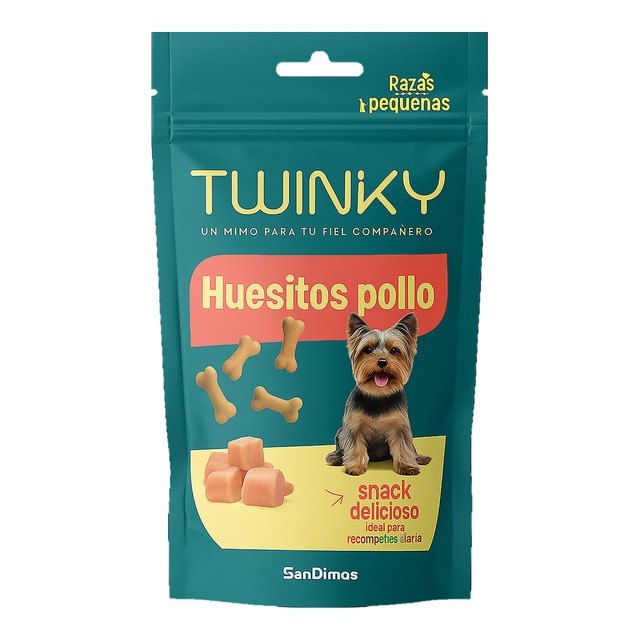 Twinky - Huesitos para perros adultos pequeños Twinky Spayk pollo 60 g