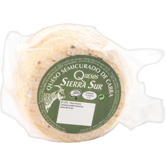 SIERRA SUR Semi-mature natural goat's cheese with rind piece 380 g