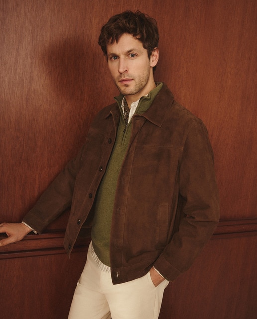 Lloyd's - Chaqueta de hombre de ante.