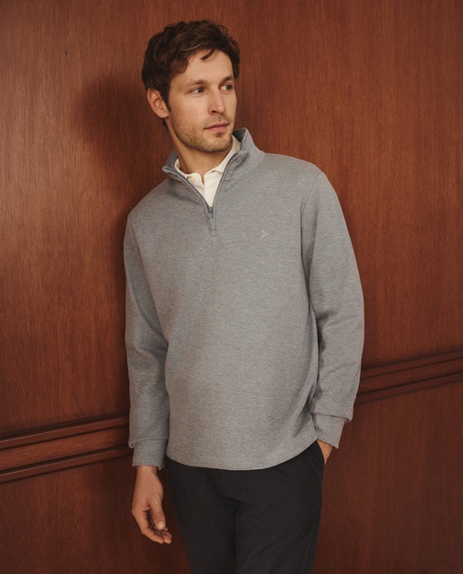 Lloyd's - Sudadera de hombre con media cremallera.