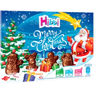 Milano Figura de Natal de Chocolate de Leite embalagem 100 g