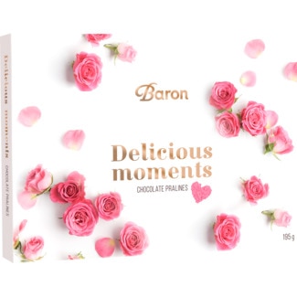 Milano Bombons Praliné Deliciosos Momentos embalagem 195 g