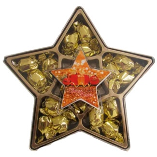 Eurochocolate Estrela de Natal embalagem 210 g