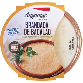 ANGOMAR brandada de bacalao suave y cremoso sin gluten sin lactosa bandeja 225 g