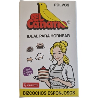 EL CANARIO polvos para hornear sin lactosa y sin gluten caja 64 g