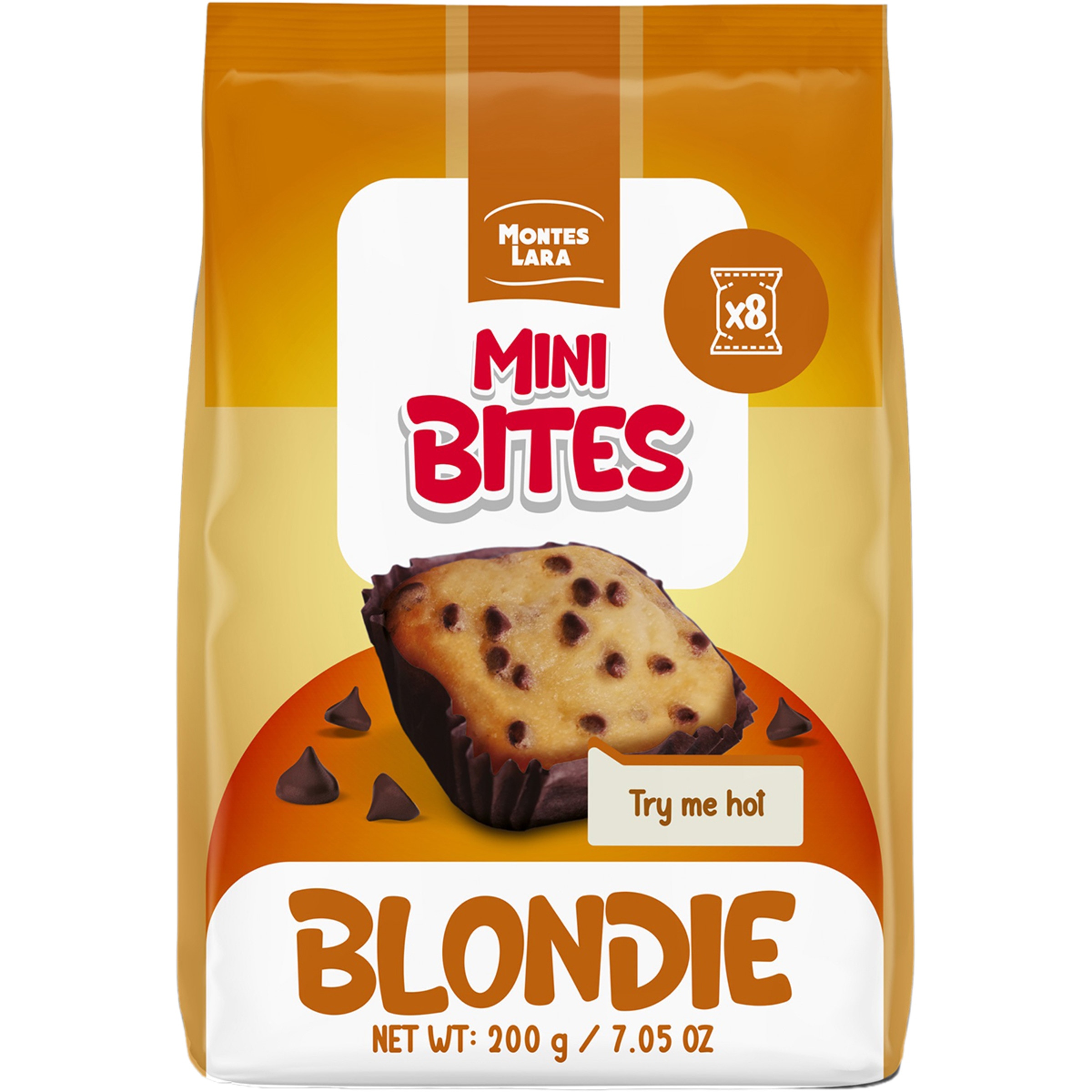 mini magdalenas bites Blondie con pepitas de chocolate