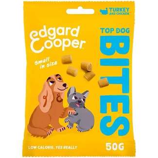 EDGARD&COOPER snack para perros tiras de pavo y pollo bolsa 75 g