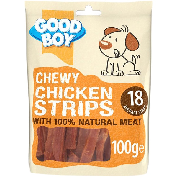 Natural Succulent tiras de pollo para perros container 100 g