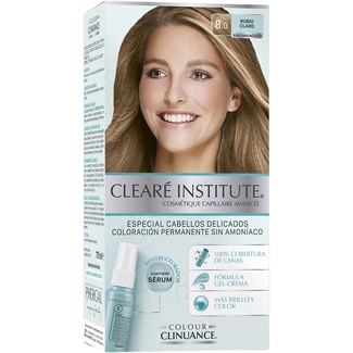 CLEARE INSTITUTE coloración permanente Colour Clinuance cabellos delicados color Rubio Claro 8.0 Box 1 Einheit