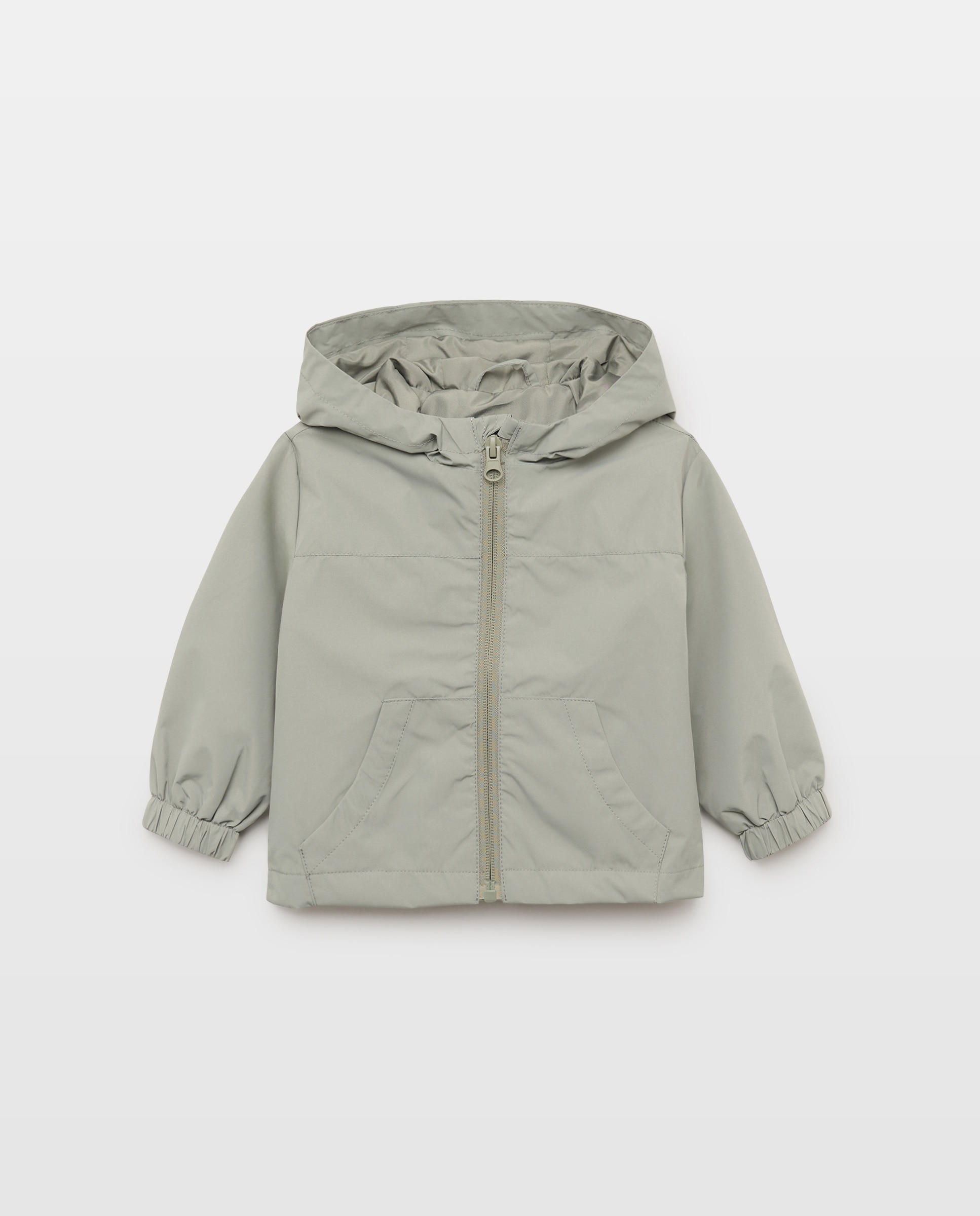 Parka de bebé engomada con capucha 520 Kaki-1