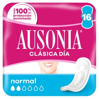 AUSONIA compresa sin alas Clásica normal Tasche 16 Einheiten