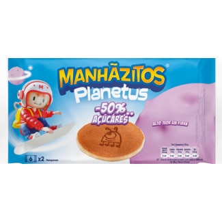 Manhãzitos Planetus Panquecas -50% Açúcares embalagem 208 g
