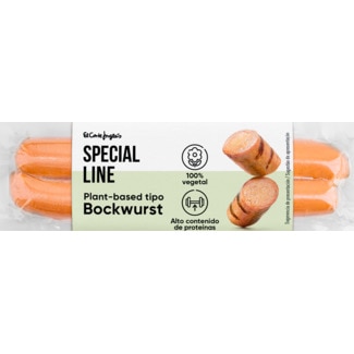 Special Line El Corte Inglés Salsichas Tipo Bockwurst embalagem 200 g