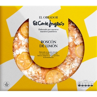 El Corte Inglés Roscon de Reyes  Limão embalagem 900 g
