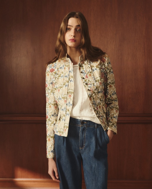 Lloyd's - Chaqueta corta jacquard de mujer.