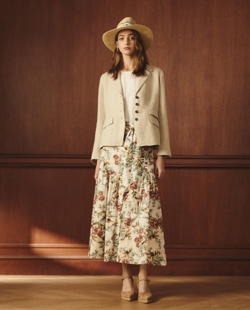 Lloyd's - Falda de mujer con estampado floral.