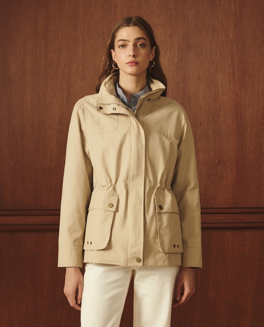 Lloyd's - Parka ligera de mujer con capucha.