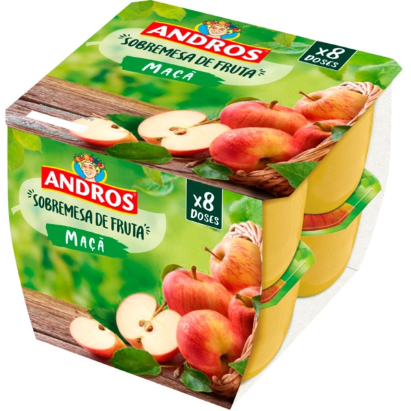 Compota de Fruta Fresca de Maçã Pack 8 embalagem 100 g
