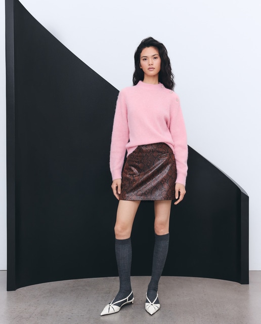 Tintoretto - Jersey de mujer con botones en hombro.