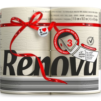 Renova Papel Higienico Amarelo Maxi embalagem 6 unidades