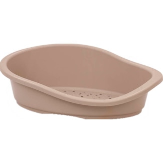 Mp Bergamo Cama para Cão de Plástico Castanha 1 unidade