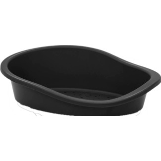 Mp Bergamo Cama para Cão Preta de Plástico 1 unidade