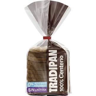 TRADIPAN El Único pan de molde 100% centeno 0% azúcares y vegano bolsa 450 g