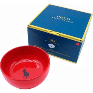 Ralph Lauren Comedouro Cerâmica Vermelho S 1 unidade